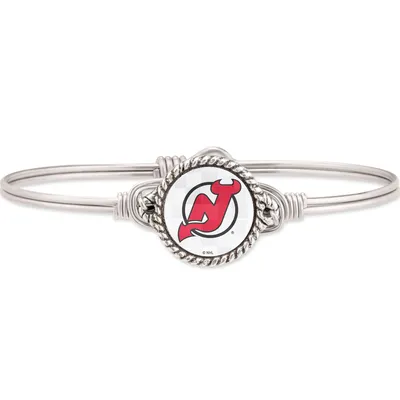 New Jersey Devils Luca + Danni Women's Silver Bangle Bracelet