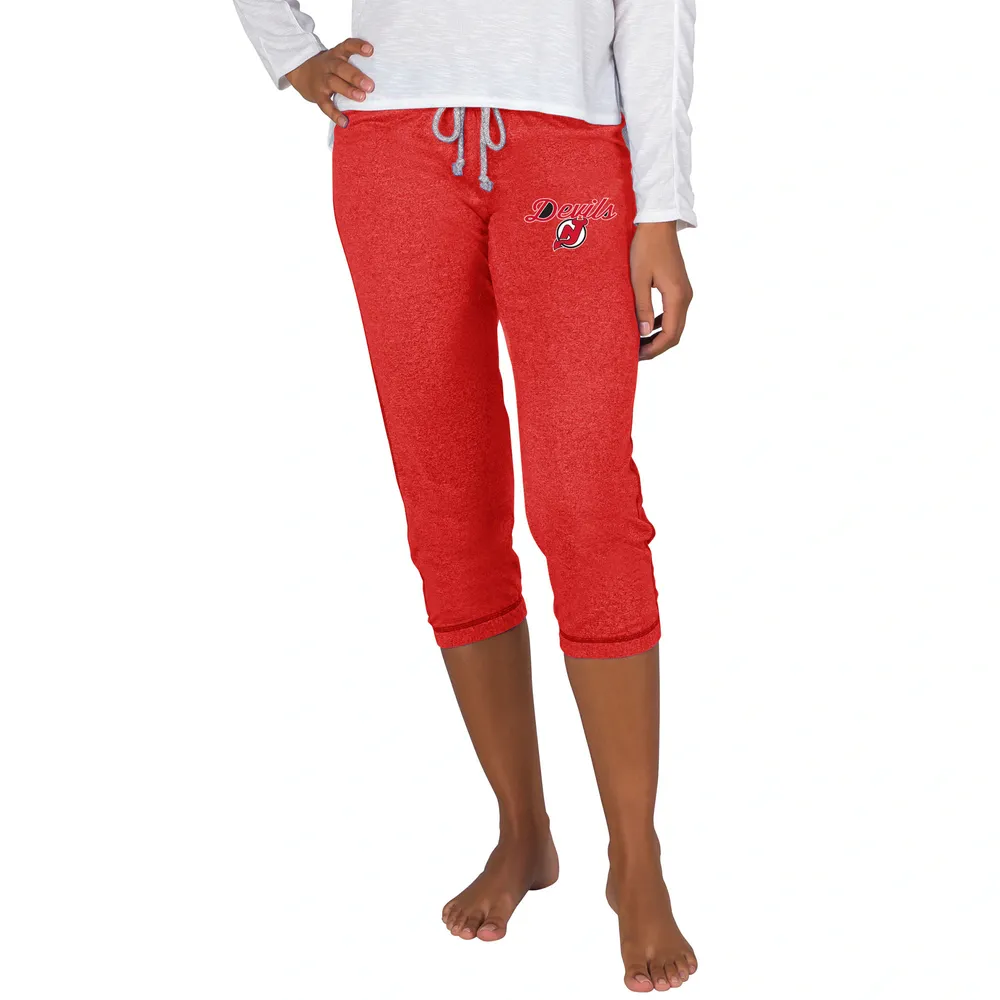 Lids New Jersey Devils Women's Quest Knit Capri Pants - Red