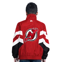 Youth Starter  Red New Jersey Devils Prospect Half-Zip Pullover Top