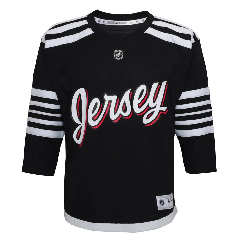 Maillot de réplique alternative pour jeunes des Devils du New Jersey noir 2021/22