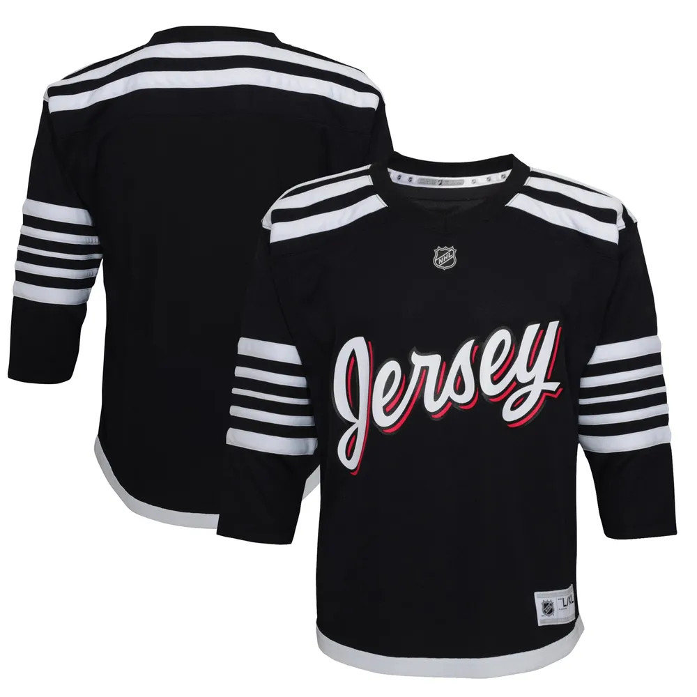 Maillot de réplique alternative pour jeunes des Devils du New Jersey noir 2021/22