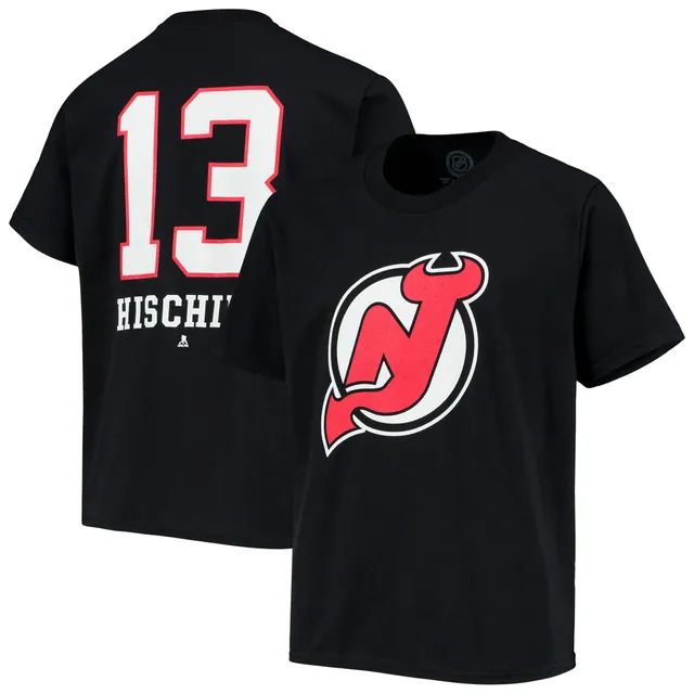 Men's adidas Nico Hischier White New Jersey Devils Away Authentic Player  Jersey