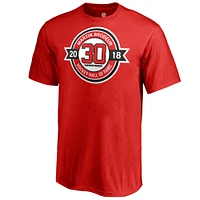 T-shirt rouge du Temple de la renommée des Devils New Jersey Martin Brodeur pour jeunes fanatiques