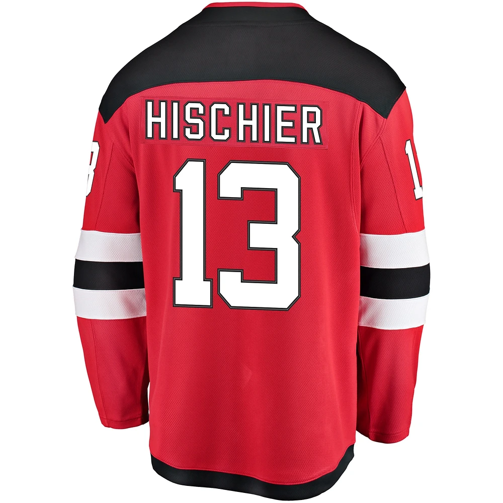 Youth Fanatics Nico Hischier Red New Jersey Devils Home Breakaway Player