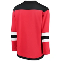 Youth Fanatics Red New Jersey Devils Home Replica Blank