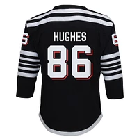 Youth Jack Hughes Black New Jersey Devils Alternate Replica Player