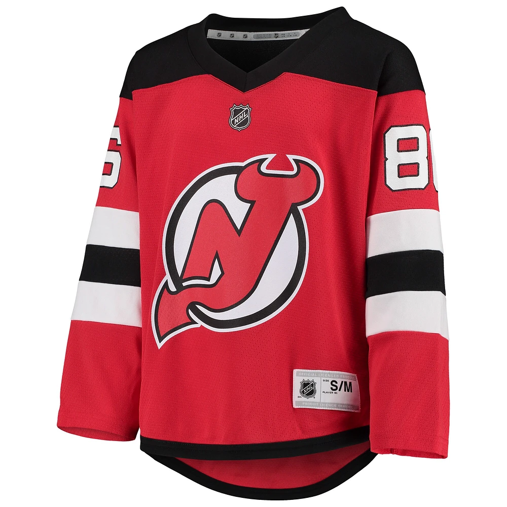 Maillot de réplique joueur à domicile des Devils du New Jersey rouge Jack Hughes pour jeunes