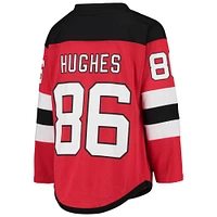Maillot de réplique joueur à domicile des Devils du New Jersey rouge Jack Hughes pour jeunes