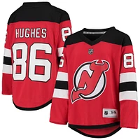 Maillot de réplique joueur à domicile des Devils du New Jersey rouge Jack Hughes pour jeunes