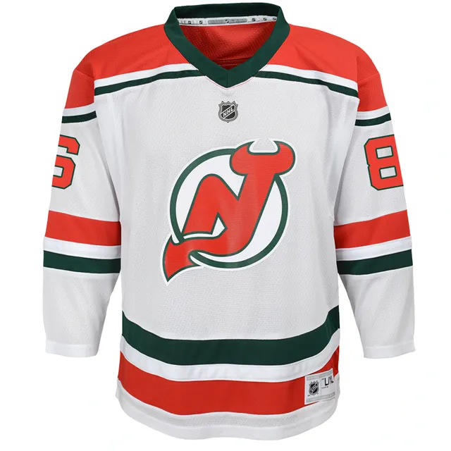 New Jersey Devils Jack Hughes Official White Fanatics Branded Breakaway  Youth Away NHL Hockey Jersey