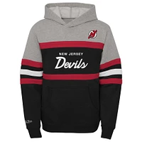 Sweat à capuche noir Mitchell & Ness pour jeune entraîneur en chef des Devils du New Jersey