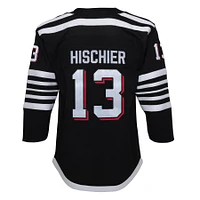 Maillot de joueur suppléant Nico Hischier noir des New Jersey Devils 2021/22 pour jeune