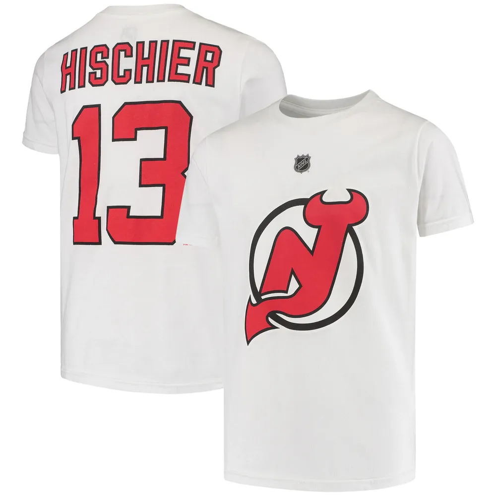 Men's New Jersey Devils #13 Nico Hischier White 2022 Reverse Retro  Authentic Jersey on sale,for Cheap,wholesale from China