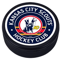 New Jersey Devils Throwback - Vintage Classic Textured Hockey Puck