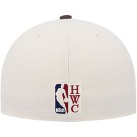 Men's Mitchell & Ness Cream/Camo New Jersey Nets Hardwood Classics 35th Anniversary Off White Camo Fitted Hat