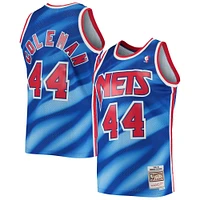 Maillot Mitchell & Ness Derrick Coleman Swingman bleu New Jersey Nets 1990/91 Hardwood Classics pour homme
