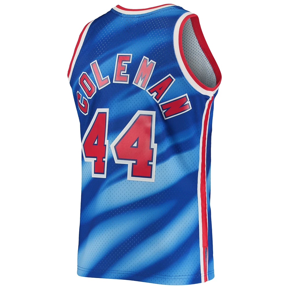 Men's Mitchell & Ness Derrick Coleman Blue New Jersey Nets 2001/02 Hardwood Classics Swingman