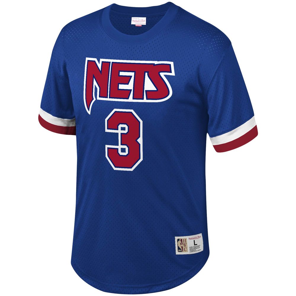 Men's Mitchell & Ness Drazen Petrovic Royal New Jersey Nets Mesh T-Shirt