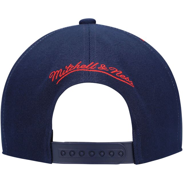 Mitchell & Ness Navy New Jersey Nets Hardwood Classics Casquette Snapback Earthquake pour hommes