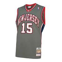 Mitchell & Ness Vince Carter gris New Jersey Nets 2004/05 Hardwood Classics authentique - Maillot