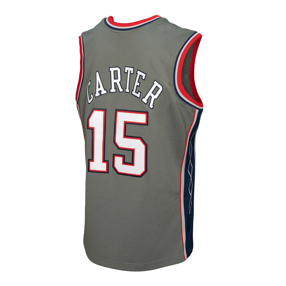 Mitchell & Ness Vince Carter gris New Jersey Nets 2004/05 Hardwood Classics authentique - Maillot