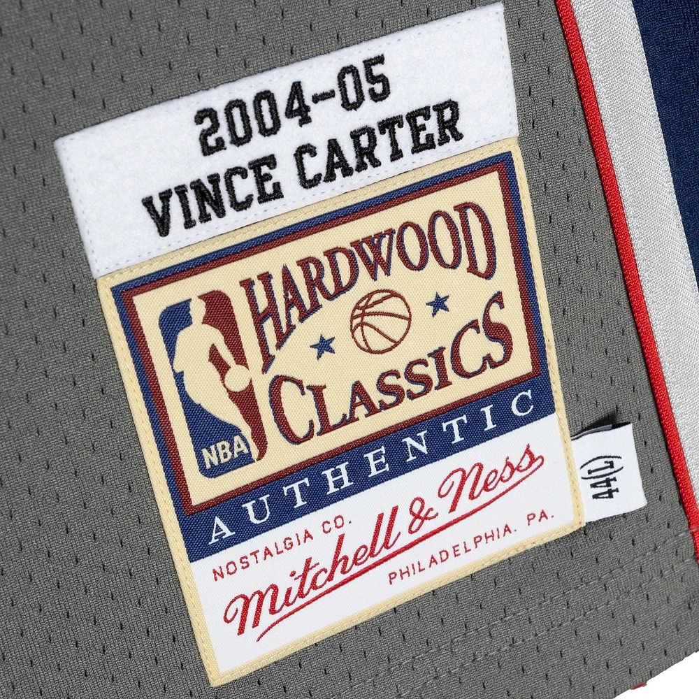 Mitchell & Ness Vince Carter gris New Jersey Nets 2004/05 Hardwood Classics authentique - Maillot