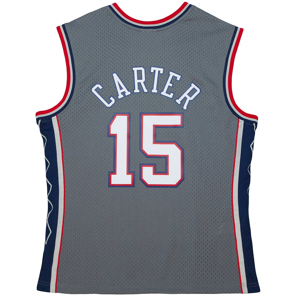 Maillot Mitchell & Ness Vince Carter pour homme, gris, New Jersey Nets 2004/05 Hardwood Classics Swingman
