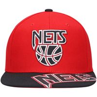 Men's Mitchell & Ness x Lids Red/Black New Jersey Nets Hardwood Classics Reload 3.0 Snapback Hat