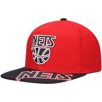 Men's Mitchell & Ness x Lids Red/Black New Jersey Nets Hardwood Classics Reload 3.0 Snapback Hat