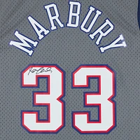 Stephon Marbury New Jersey Nets Autographed Mitchell & Ness 1999-00 Gray Alternative Swingman Jersey 