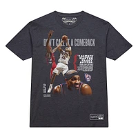 Unisex Mitchell & Ness Vince Carter Charcoal New Jersey Nets Don't Call It A Comeback T-Shirt