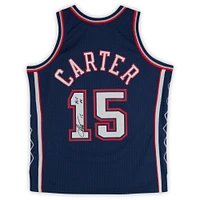 Vince Carter New Jersey Nets Autographed Mitchell & Ness Navy 2006-07 Swingman Jersey with "HOF 24" Inscription