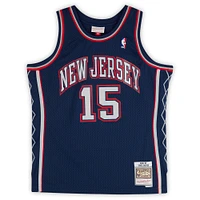 Vince Carter New Jersey Nets Autographed Mitchell & Ness Navy 2006-07 Swingman Jersey with "HOF 24" Inscription