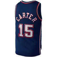 Women's Mitchell & Ness Vince Carter Navy New Jersey Nets Hardwood Classics 2006 Swingman