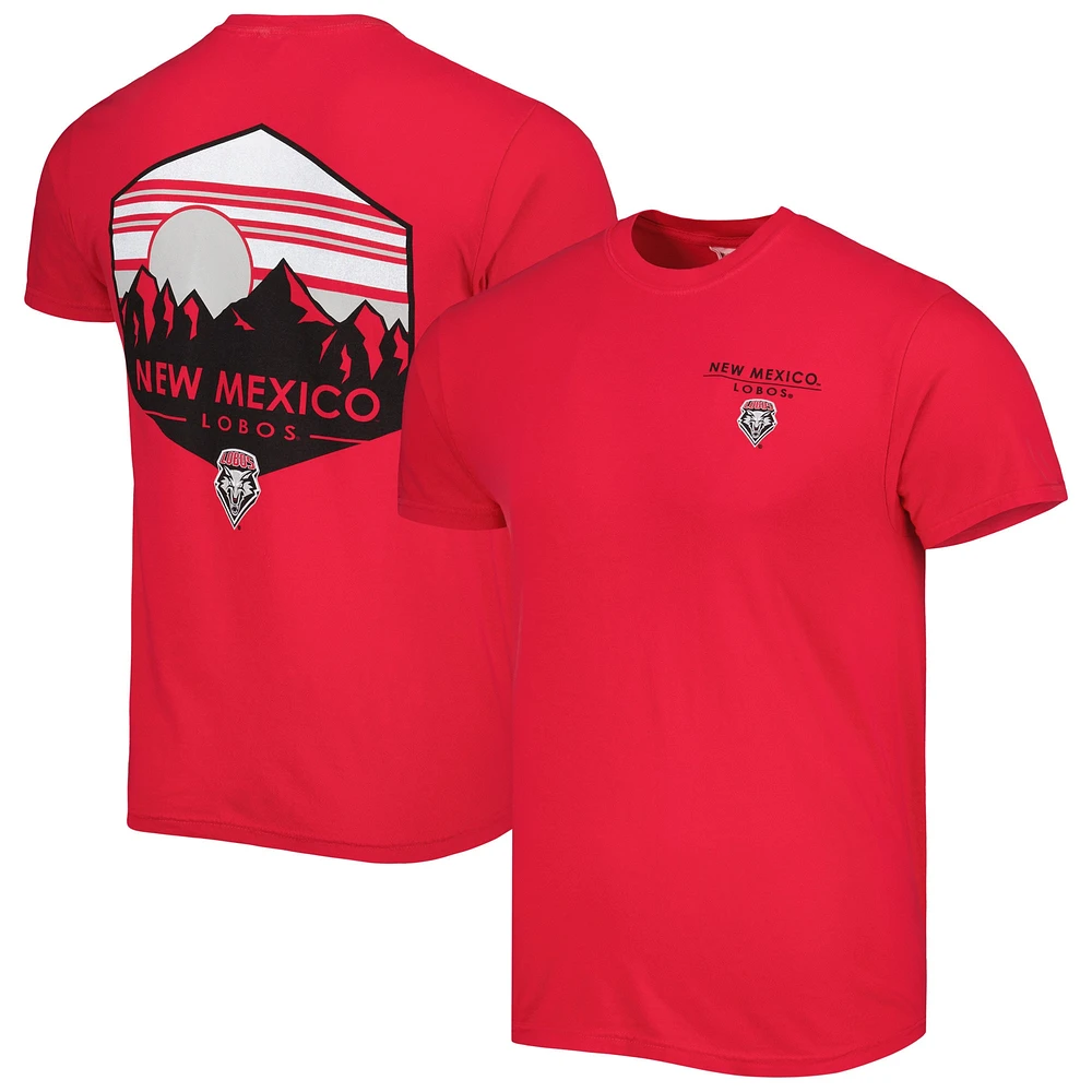 T-shirt Cherry New Mexico Lobos Landscape Shield pour homme