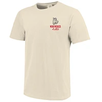 T-shirt crème pour homme avec motif mascotte des Lobos du Nouveau-Mexique