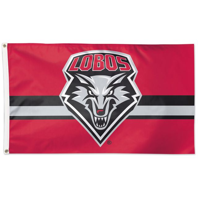 WinCraft New Mexico Lobos 3' x 5' Logo Drapeau unilatéral