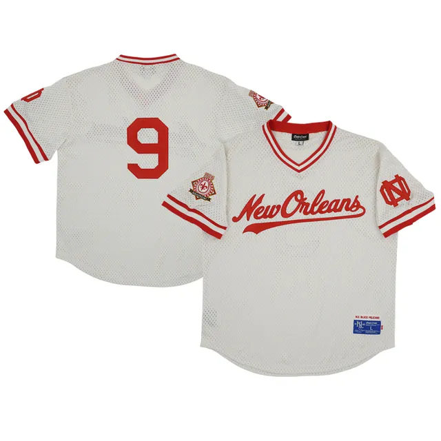 Youth Atlanta Black Crackers #44 Red Mesh Replica V-Neck Jersey