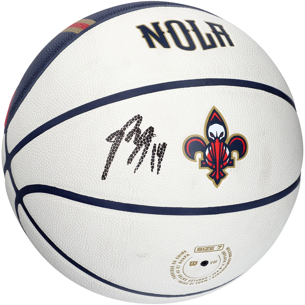 Brandon Ingram New Orleans Pelicans Autographed Wilson City Edition Collectors Basketball