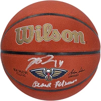 Brandon Ingram New Orleans Pelicans Autographed Wilson Team Logo Basketball with "Geaux Pelicans" Inscription