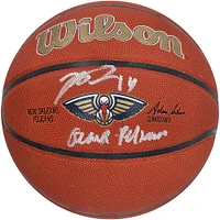 Brandon Ingram New Orleans Pelicans Autographed Wilson Team Logo Basketball with "Geaux Pelicans" Inscription