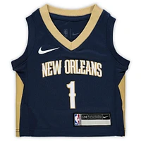 Infant Nike Zion Williamson Navy New Orleans Pelicans Replica Jersey - Icon Edition