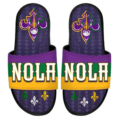 New Orleans Pelicans ISlide 2022/23 City Edition Gel Slide Sandals - Black