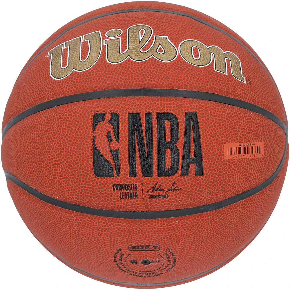Jordan Hawkins New Orleans Pelicans Autographed Wilson Team Logo Basketball