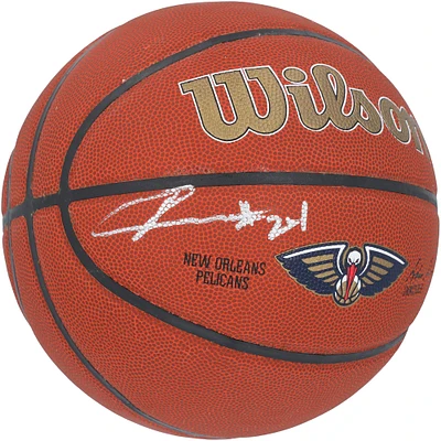 Jordan Hawkins New Orleans Pelicans Autographed Wilson Team Logo Basketball