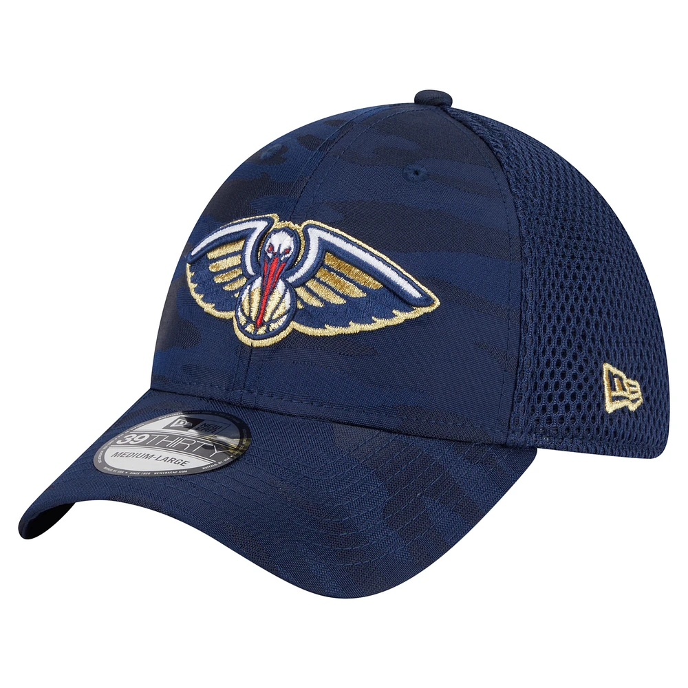Men's New Era Navy New Orleans Pelicans Subtle Camo 39THIRTY Flex Hat