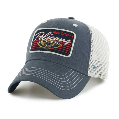 Casquette ajustable '47 Navy New Orleans Pelicans Five Point Patch Clean Up pour hommes