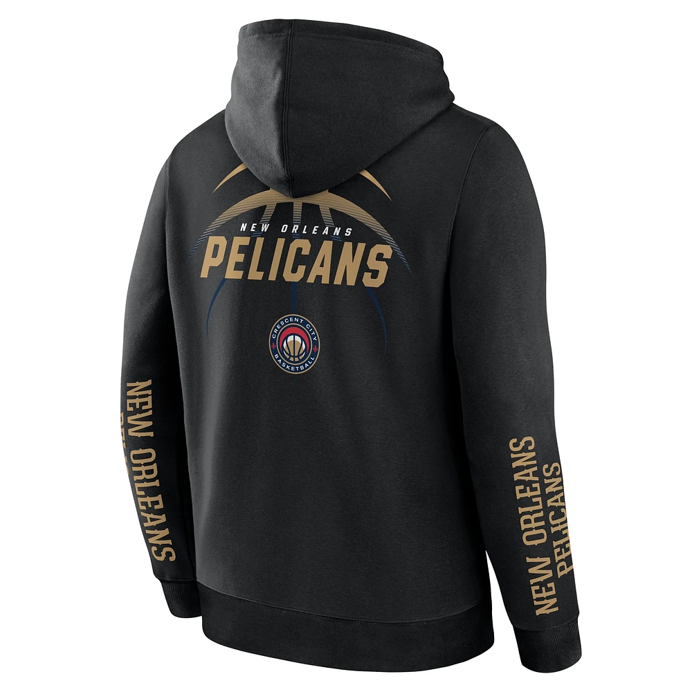 Men's Fanatics Black New Orleans Pelicans Legacy Guard Pullover Hoodie