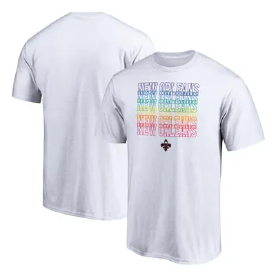 New Orleans Pelicans Fanatics Branded Team City Pride T-Shirt - White