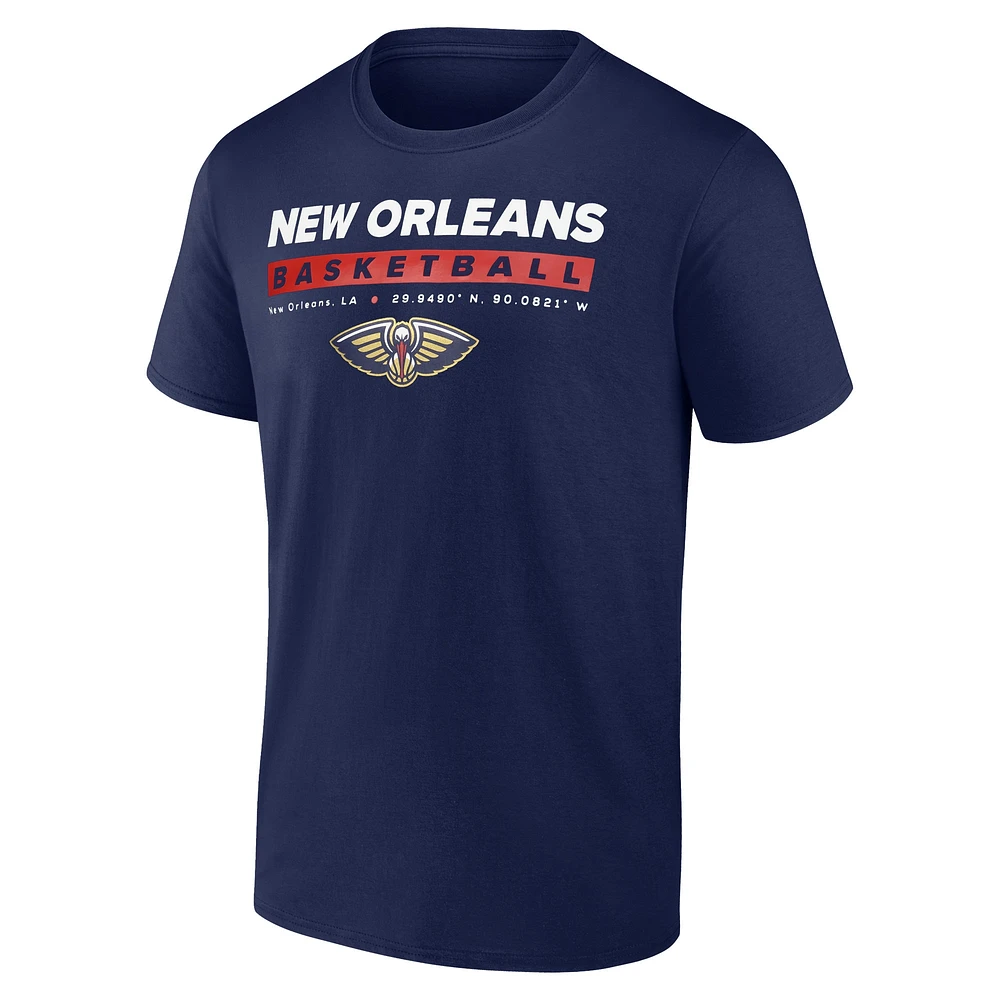 Men's Fanatics  Navy New Orleans Pelicans Location Just Net T-Shirt